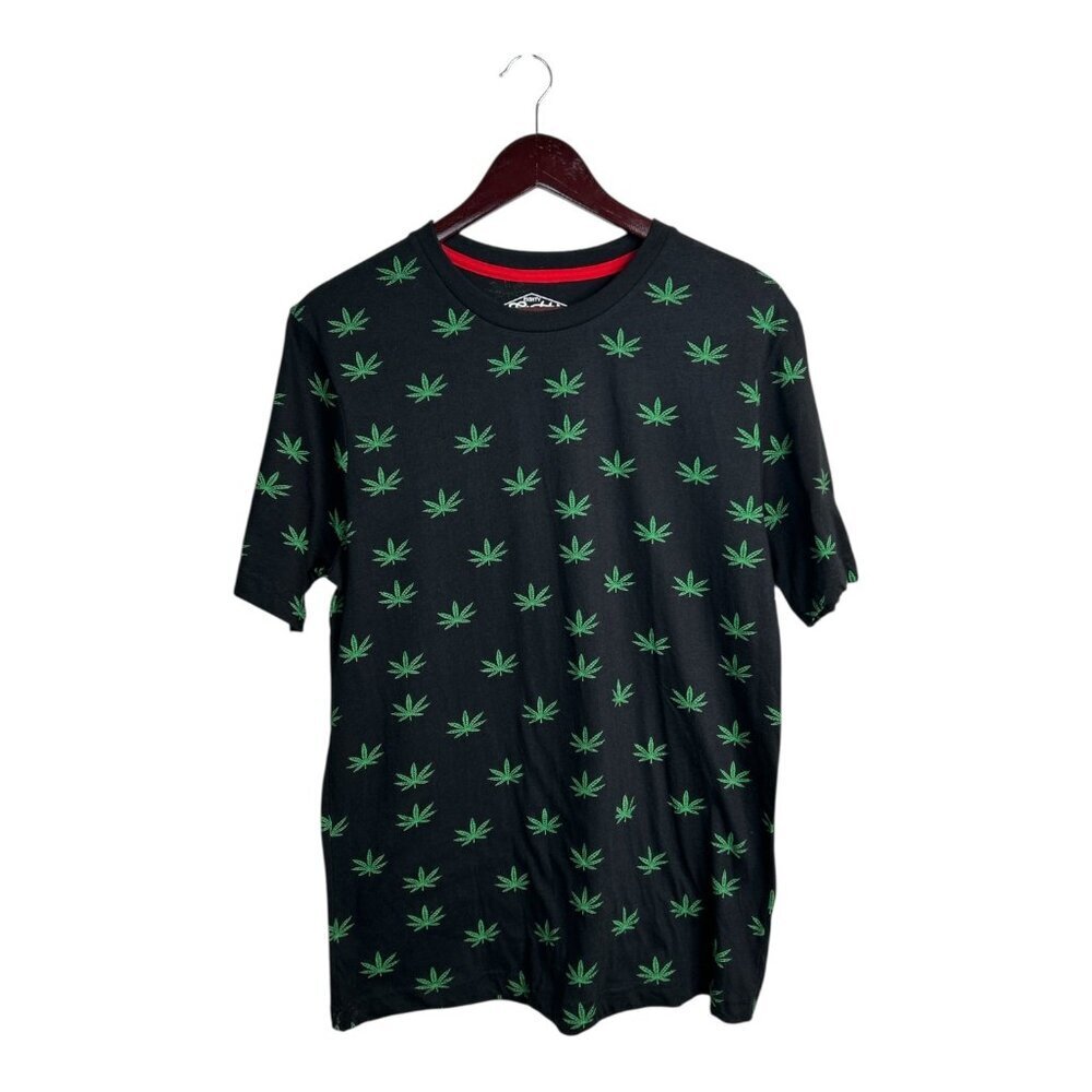 EIGHTY EIGHT Men’s Grass Button Down Short Sleeve Shirt Size‎ Medium